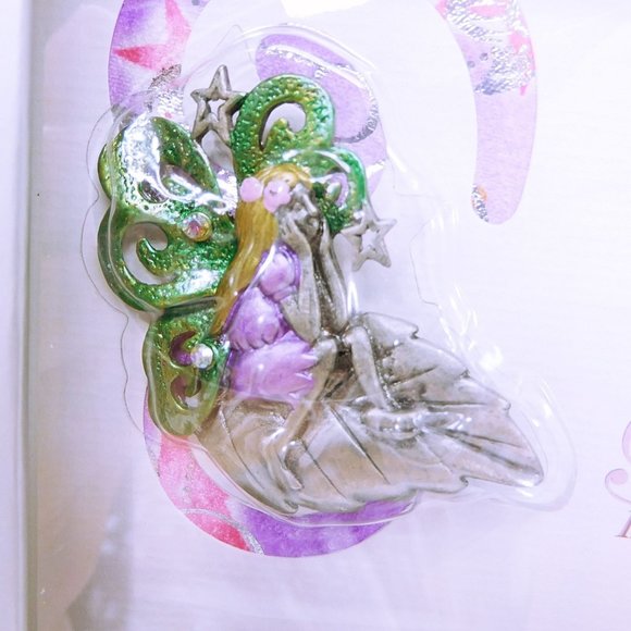 New Fairy Brooch Pin Darling Dash Believe Dream Inspiration Card Rhinestones - Picture 2 of 4
